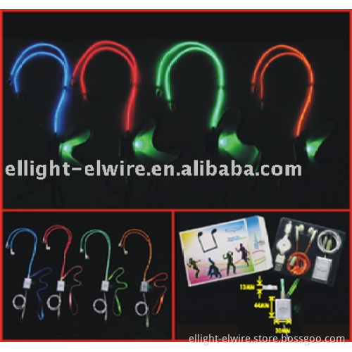 "MUlit" EL Flash Earphone.EL WIRE